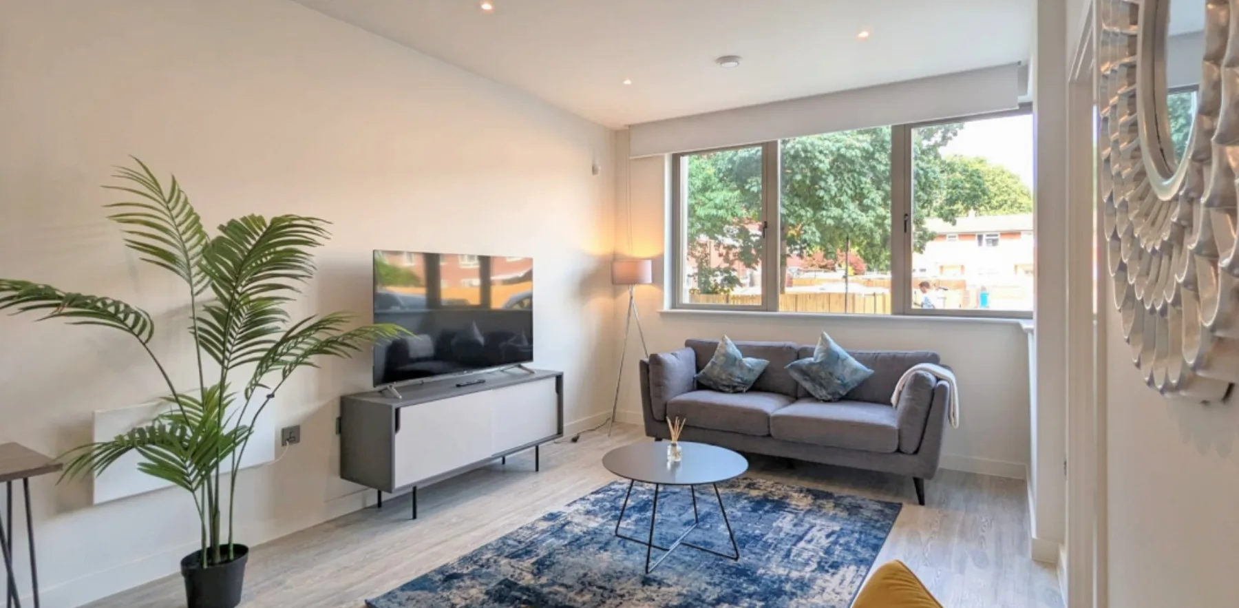 A managed serviced apartment living space